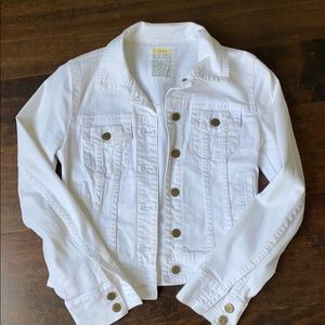 JCrew white denim jacket, XS